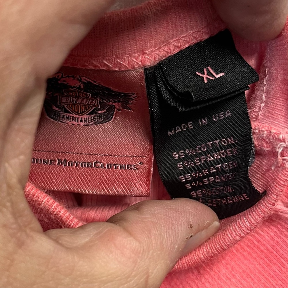 Harley-Davidson Coral Pink Racerback Tank Top - Picture 4 of 4